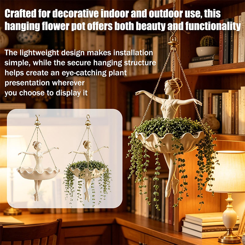 حامل نباتات معلق على شكل راقصة - مراجعة Spider Plant Hanging وسعره