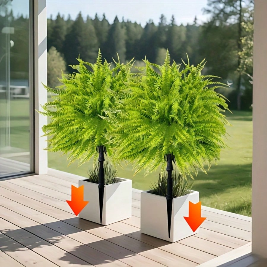 قطعتان - 44 سم، نبات سرخس صناع - مراجعة Dracaena Marginata وسعره
