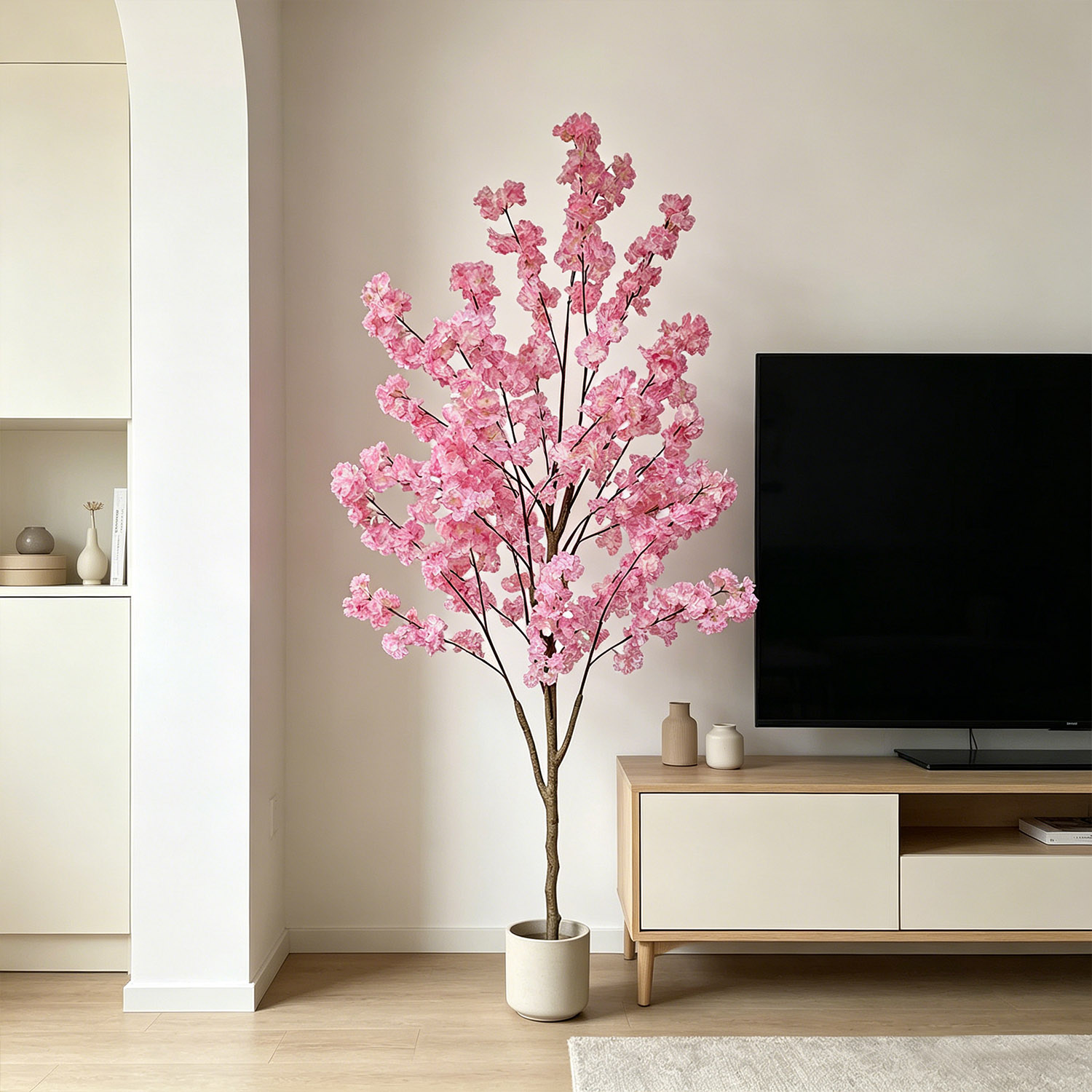 نبات زهور الكرز الاصطناعية بطو - مراجعة Ficus Lyrata Tree وسعره
